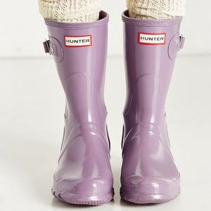 Hunter rain/ weather boots with buckles size 5